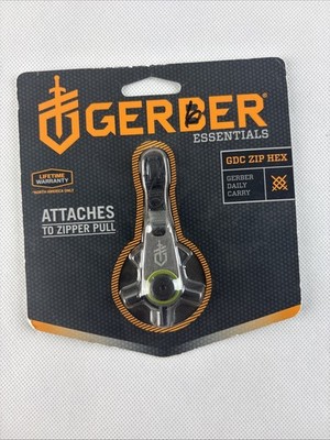 Gerber GDC Five Tools In One Keychain Zip Hex Tool 1740 5 bit sizes Discontinued