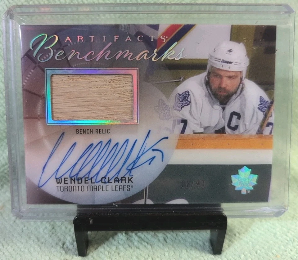 WENDEL CLARK 2025-26 Upper Deck Artifacts Benchmarks BM-WC 36/49 Maple Leafs MSG - Image 2 of 4