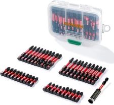Multi Impact Screwdriver Bits Set, 41pieces Magnetic S2 Steel Multi... 