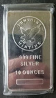 Sunshine Minting 10oz Silver Eagle Bar in a Plastic Envelope