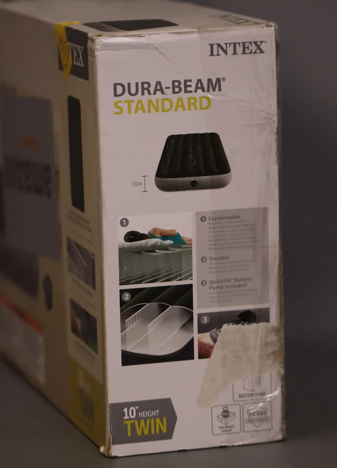 Colchón cama de aire Intex 10 Dura-Beam Expedition con bomba de batería doble Foto 2 de 4