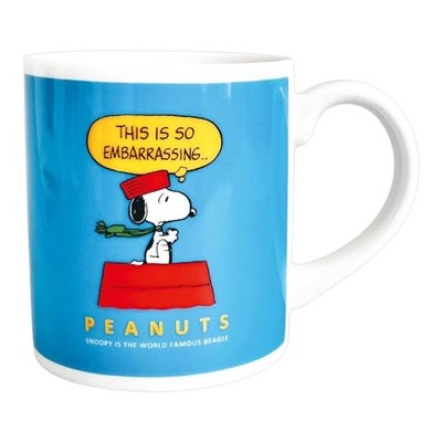 PEANUTS Snoopy Characters Mug Approx. 8x9cm Diameter 300ml Scarf Retro Color