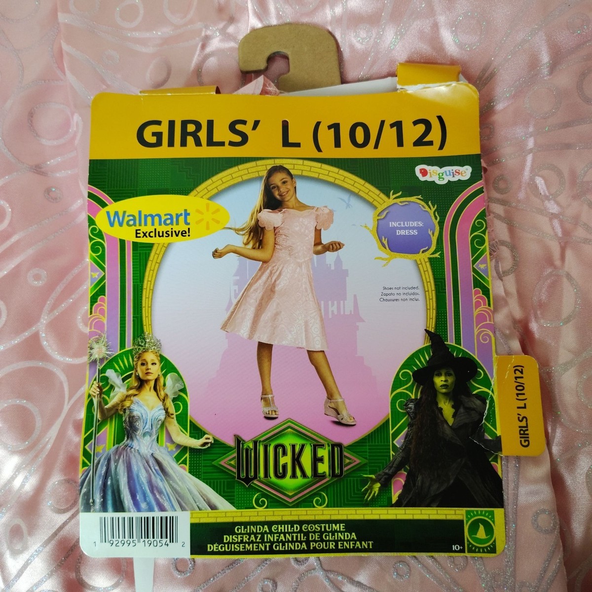 glinda pink and green dress Wicked Dancing Through Life Classic Costume for Children, Girls L (10/12) glinda bubble dress pink