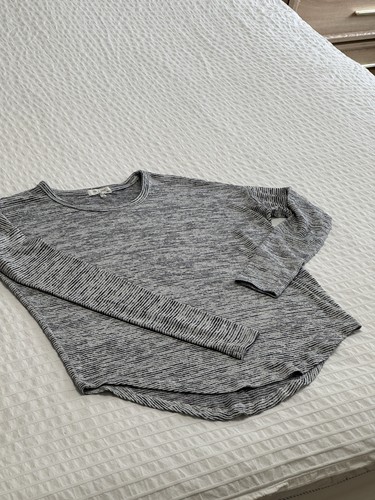 rag & bone Gray Heathered Knit Long Sleeve Crew Neck T-Shirt Pullover XS