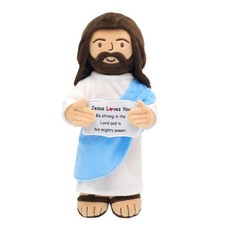 Jesus Plush, 13" Jesus Stuffed Plushie Doll with Positive Card for Christmas ...