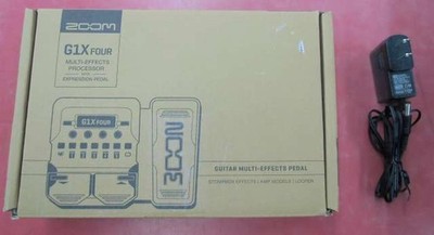 ZOOM G1X FOUR Multi-Effects Processor Effects Pedal Tested & Works