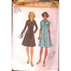 Vintage Simplicity 6155 Sewing Pattern Women Dress Size 44 46 Bust 48 50 1970s