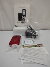 Brand New Doro 7030 4G Dual Sim Card Big Keys, Loud Sound, Red/White
