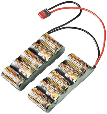 Reely Modellbau-Akkupack Batterie 12 V 4200 mAh Zellen-Zahl 10 Side-by-Side     