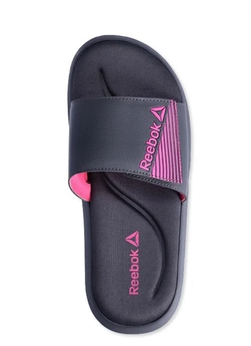 Reebok Donna Regolabile con Scivoli in Memory Foam Colore Grigio Tg. 9 nuovi con etichetta