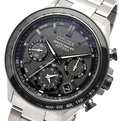 Citizen Attesa CC4058-67X GPS Solar Eco Drive Titan Saphir Uhr Japan Neu