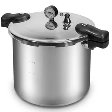 22-Quart Pressure Canner Pressure Cooker Pressure Gauge with Rack, Induction ...