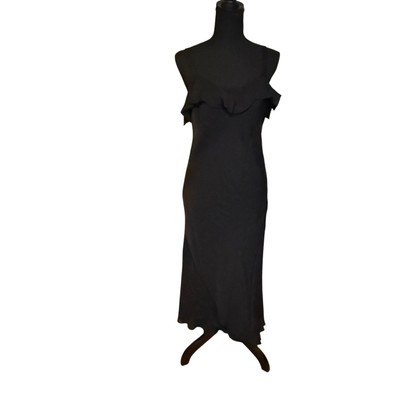 ralph lauren silk slip dress Lace-Trim Silk Slip Dress for Women