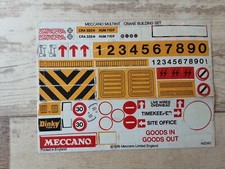 Meccano Stickers 1976 Crane Multikit B