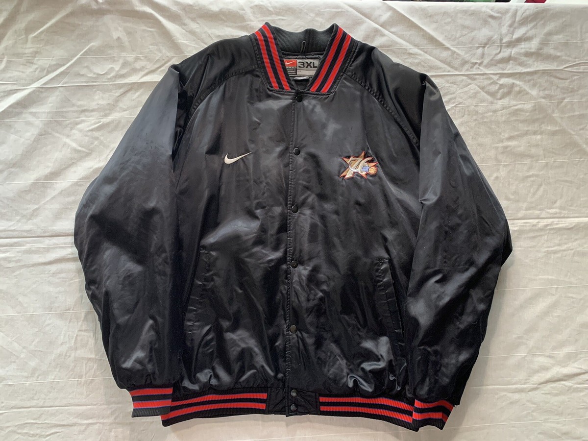 2002年製 NIKE ×NBAオフィシャル 76ersスタジャン サイズL 2002年製