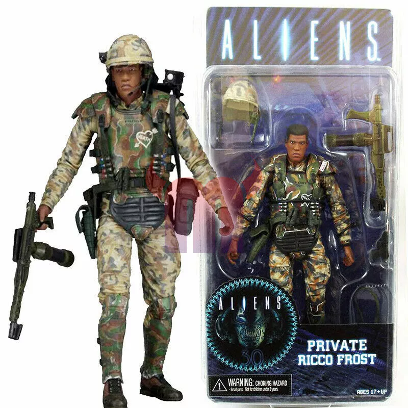 NECA Aliens Private Ricco Frost Marine 7" Action Figure 1:12 Alien Series 9  Doll | eBay