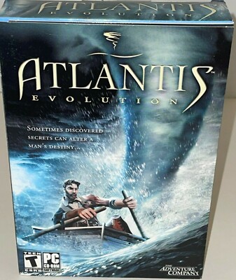 Atlantis Evolution Adventure Company Point & Click Medium Box PC NTSC Sealed NEW