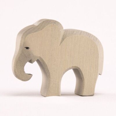 Ostheimer 20423 Elefant klein fressend NEU grau aus Holz Fachhändler