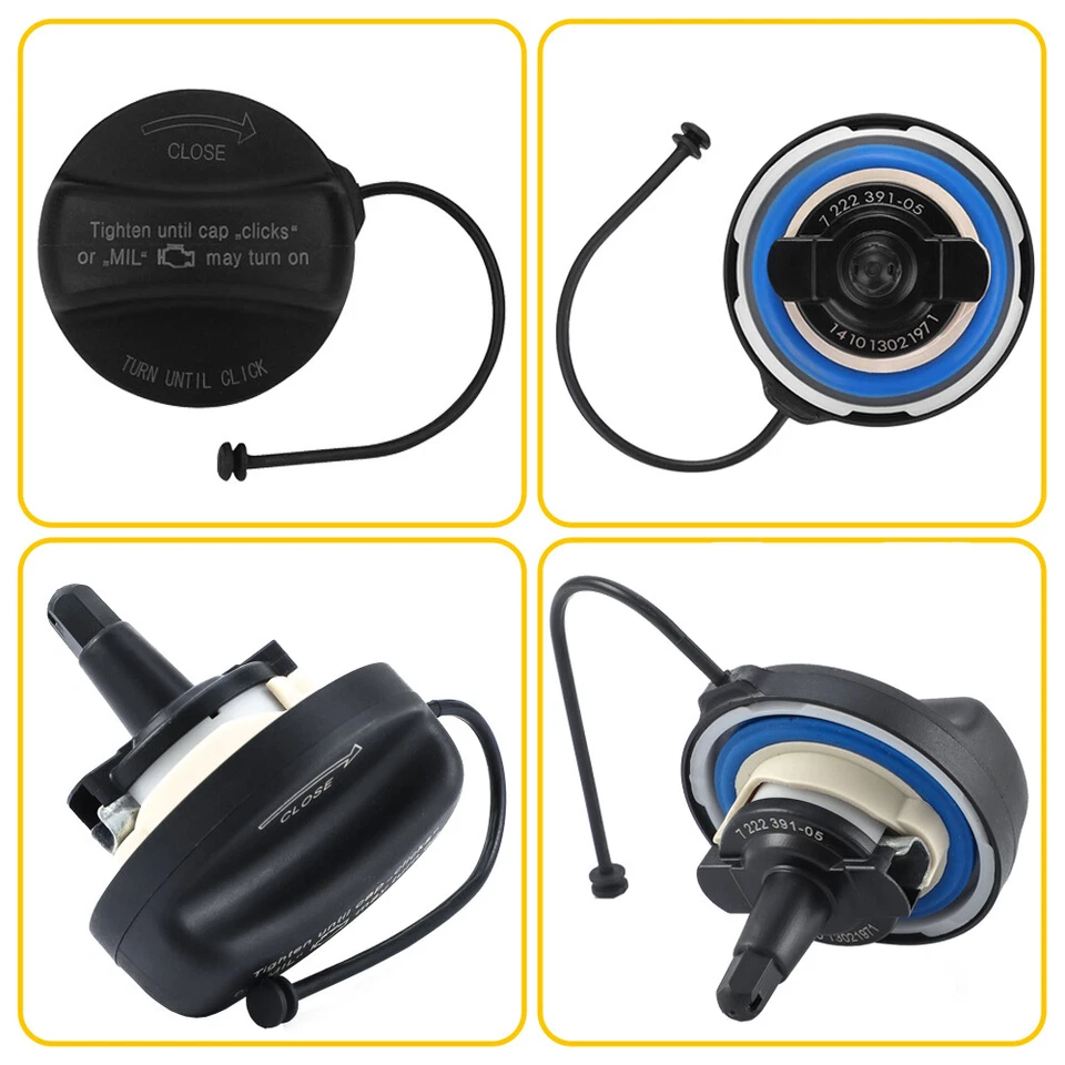 Genuine Fuel Tank Filler Gas Cap For BMW 320i 328i 330i 335i 530i 535i 640i 745i - Image 3 of 4