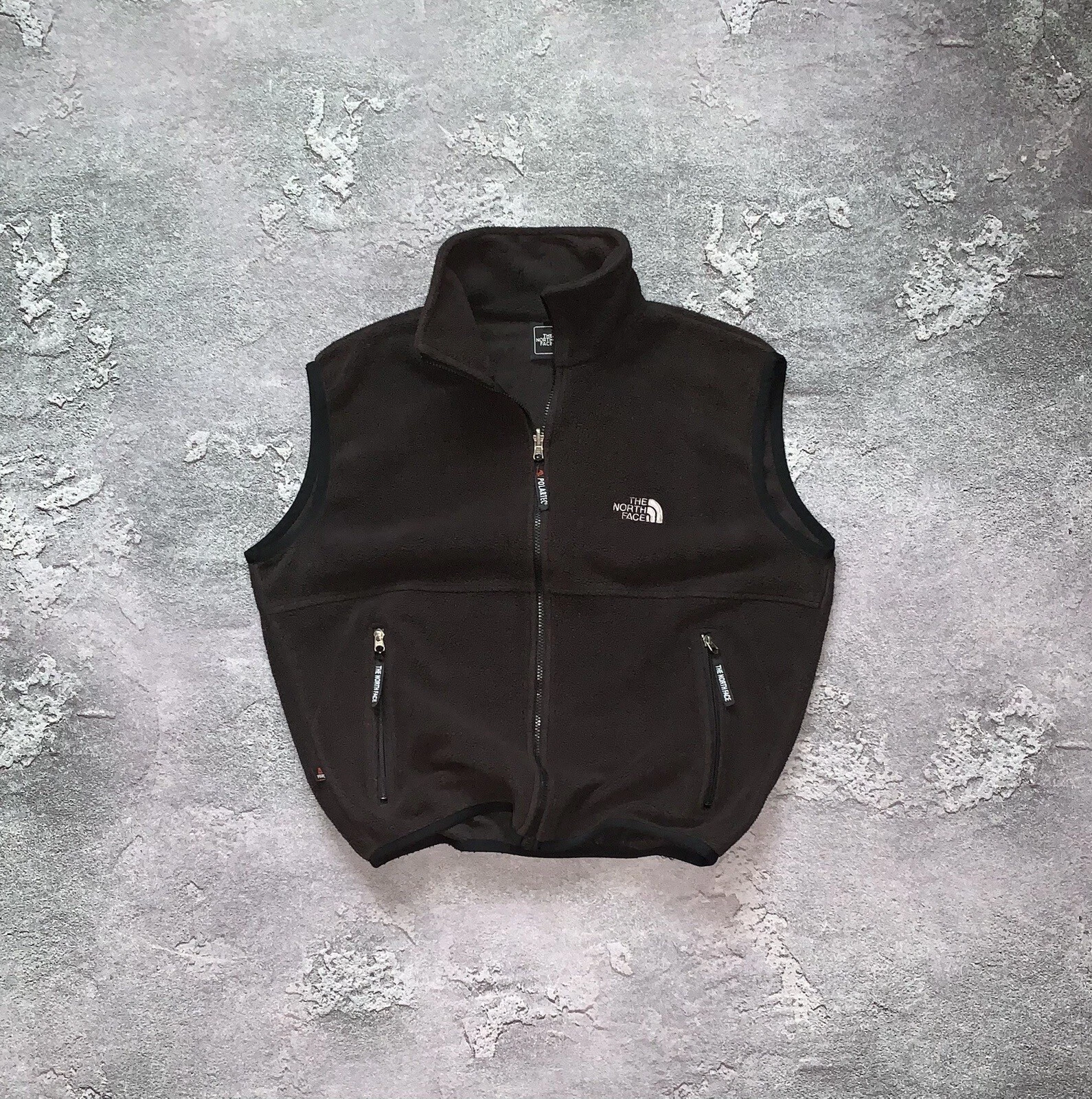Tnf The North Face Vintage L Zip Vest Fleece Jacket Sleeveless Gorpcore 00s 90s