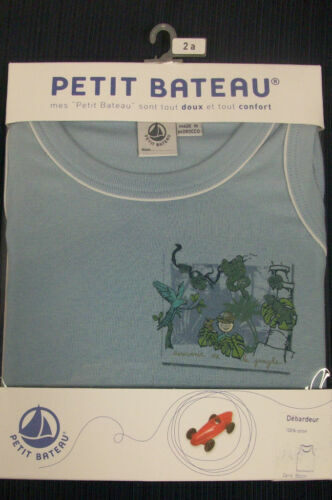 Lot T-shirt + 2 Boxers Petit Bateau - Taille 10 Ans (140 Cm) - Motif étoiles - Occasion Très Bon état