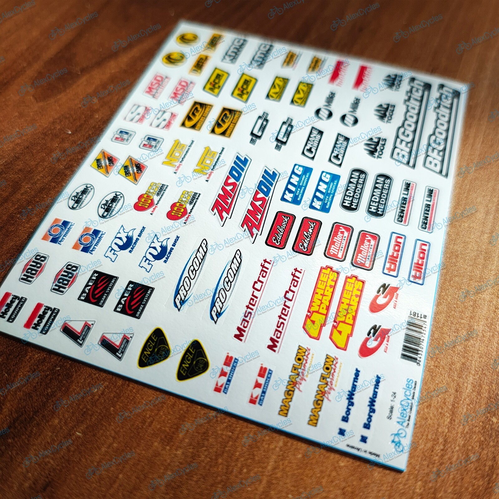 Axial SCX24 Traxxas TRX4M Racing Sponsors Vinyl Decals Stickers Kit ...