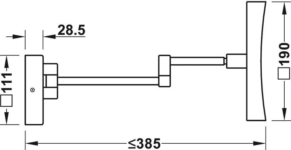 LED Specchio per Cosmetici Con 5-fach-Vergrößerung Trucco Illuminato Cromato - Immagine 3 di 4