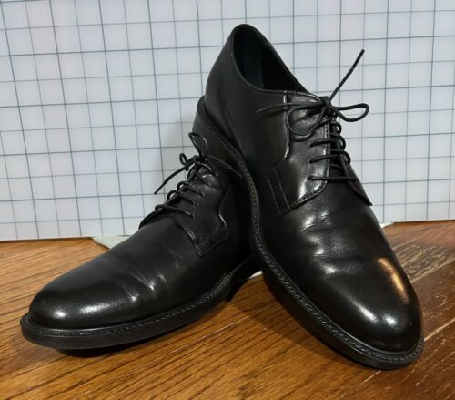 TODS Black Leather Oxford Shoes Mens 9.5 - Afbeelding 1 van 6