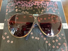 RARE 1980's ALPINA AERO AVIATOR SUNGLASSES FRAME West GERMANY with Clear frame