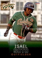 2018 Greensboro Grasshoppers Choice #27 Isael Soto Dominican Republic DR Card