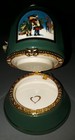 Mr. Christmas Musical Limoge  Holiday Bell Ornament. Plays Silent Night. Green. — photo 4