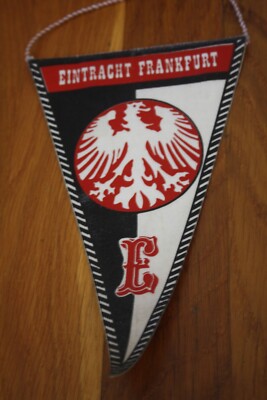 HISTORISCHEN FUSSBALL-WIMPEL EINTRACHT Frankfurt 1980er Jahren Sammlerstück EUR 1,00 - DE