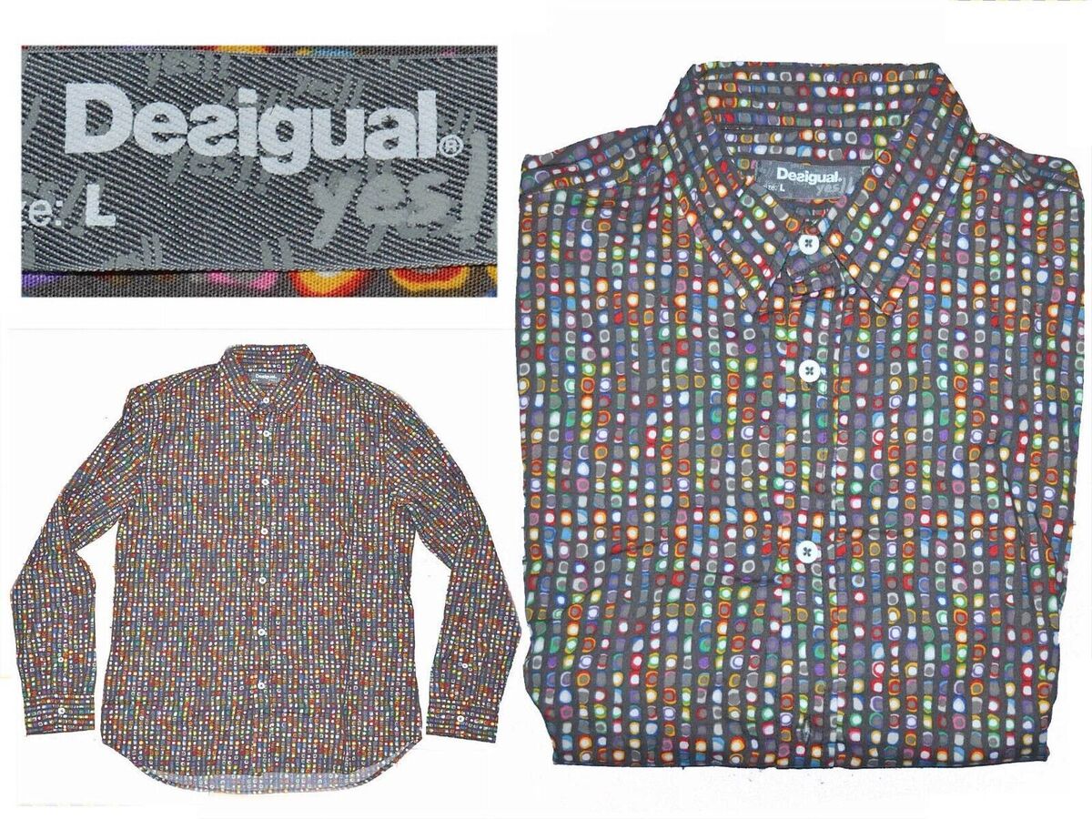 DESIGUAL Men's Shirt L DE06 T1G | eBay DESIGUAL Men's Shirt L DE06 T1G | eBay