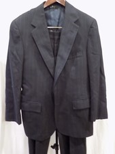 POLO University Club Ralph Lauren Wool Navy Pinstripe 2Pc Suit 38S/30-26 227 