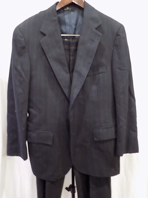 Polo University by Ralph Lauren スラックス POLO University Club Ralph Lauren Wool Navy Pinstripe 2Pc Suit 38S