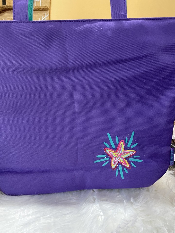 Clinique Large Tote Bag Travel Tote Bag Purple New w/ Tag . All Purpose