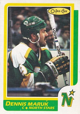 1986-87 O-Pee-Chee #60 Dennis Maruk Minnesota + (Yes 4 Free Mystery Cards)