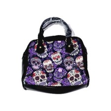 Sugar Skull Halloween Purse Punk Handbag Women's Totes Shoulder Bag New
