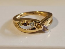 Sterling Silver Multi-Jewel Ring Size 7