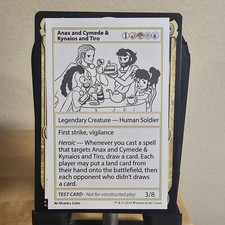 MtG MB2 Anax and Cymede & Kynaios and Tiro Play Test Card