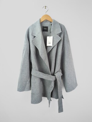 Theory Wool Cashmere Belted Robe Jacket NWT THEORY Women's Sz M