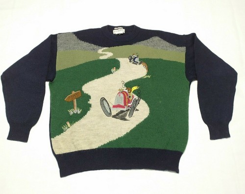 VINTAGE ICEBERG maglione uomo lana Lavorato a Maglia Lavorato a Maglia  Verde Blu Taglia 6 MADE IN ITALY | eBay