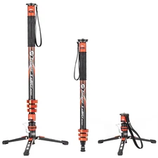 Fotopro 186CM 3-in-1 Carbon Fibre Monopod, with Pedal Locking. X-AIRFLY Mono
