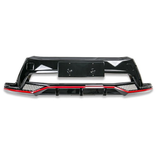 For Toyota Highlander 14-16 Gloss Black Front Rear Bumper Diffuser ...