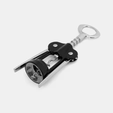 Farberware WING CORKSCREW Black/Silver Bottle Opener Easy Turn Essential 5216100