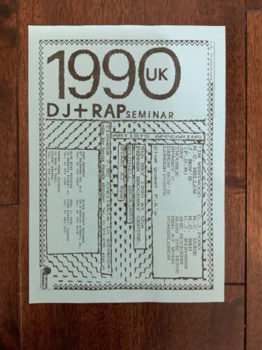 London Posse D.J Pogo M.C Duke D.J Bizness  rare 1990 Rap hip Hop Flyer  - Afbeelding 1 van 3