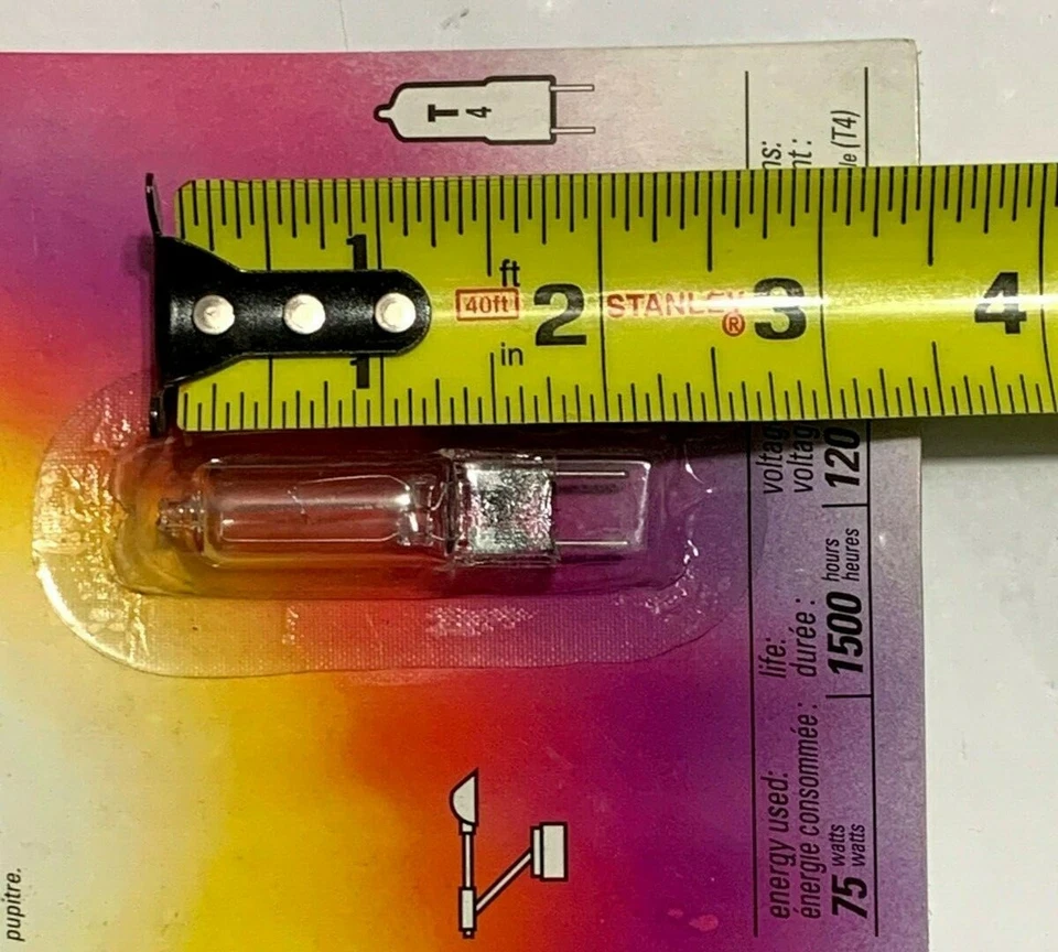 75W - 120V 3000K JCD G8 Base (Clear) Hgn Light Bulb (6 Pack) - Image 3 of 3