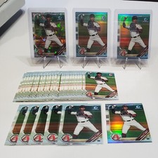 GLENALLEN HILL JR (33) 2019 Bowman 1st RC Lot Chrome Sky Blue Ref Diamondbacks