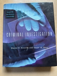 Text Book, Criminal Investigation