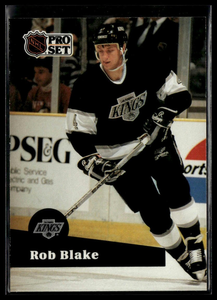1991-92 Pro Set #92 Rob Blake Los Angeles Kings